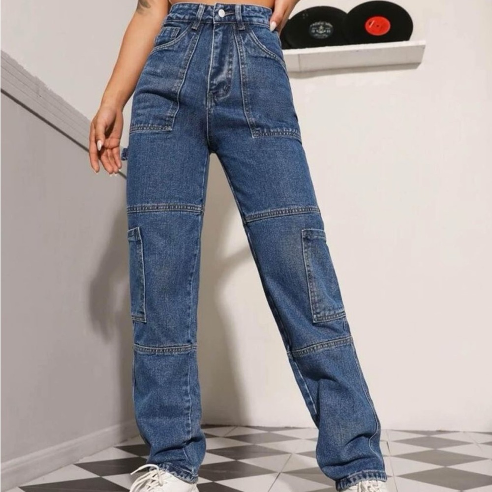 High Waisted Baggy Jeans